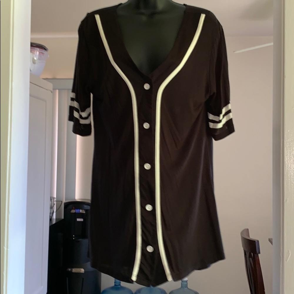 “YONCE” Oversize Baseball Shirt